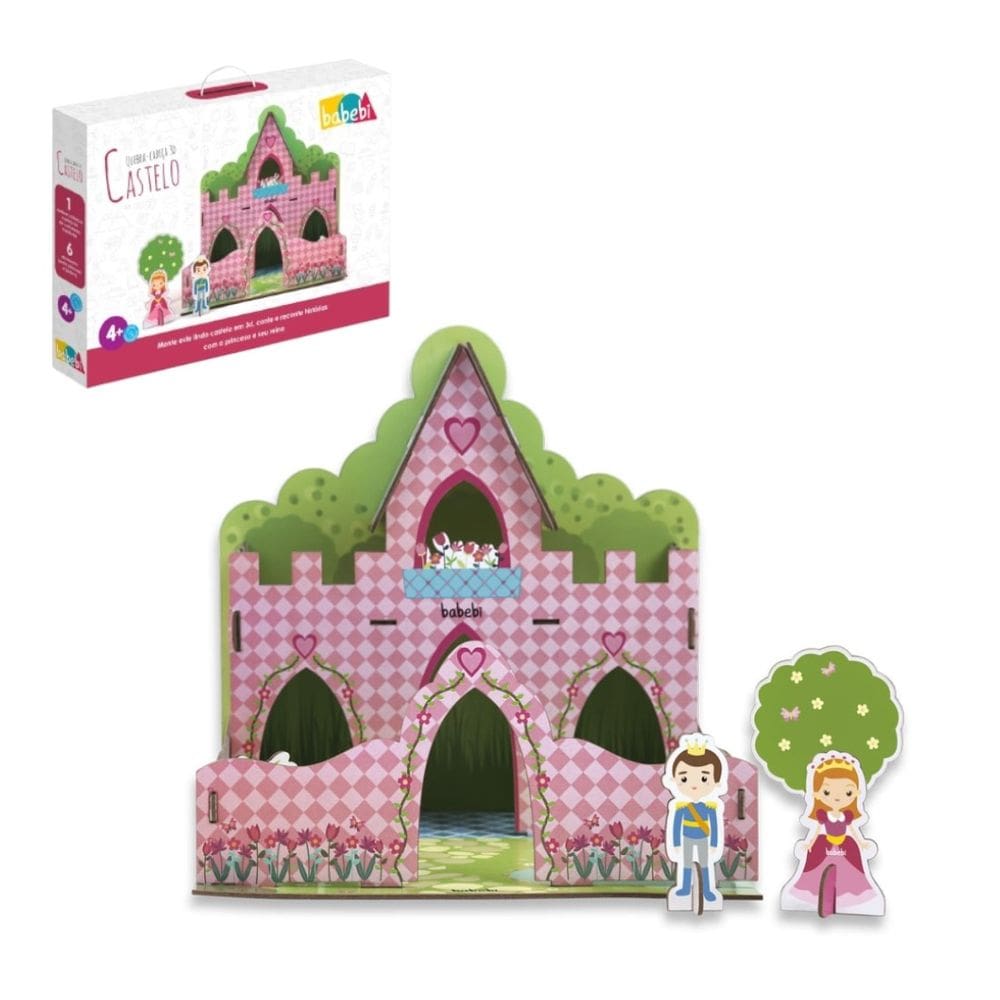 Quebra Cabeça Infantil 3d Castelo Princesas Brinquedo Mdf