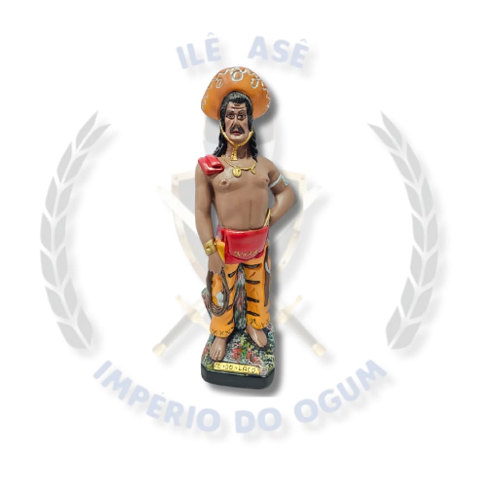 Imagem Gesso Boiadeiro Zé Do Laço 35Cm