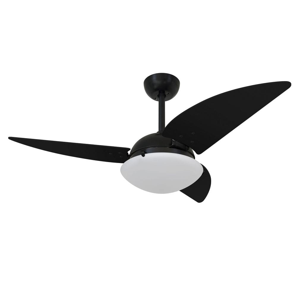 Ventilador De Teto Volare Preto Fosco Class Nero 3 Pás 220V