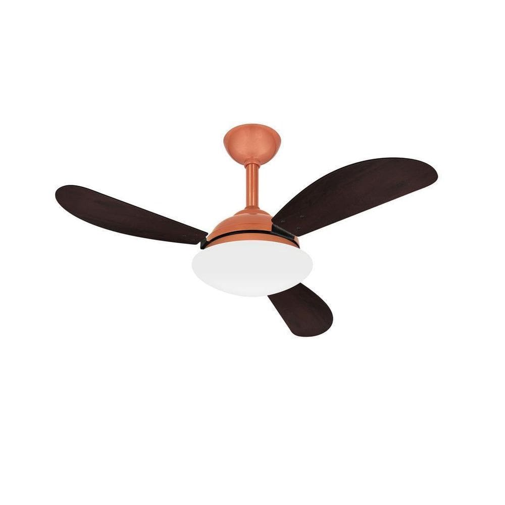 Ventilador Teto Cobre Fly 3 Pás Quarto Potente Ventax 220V
