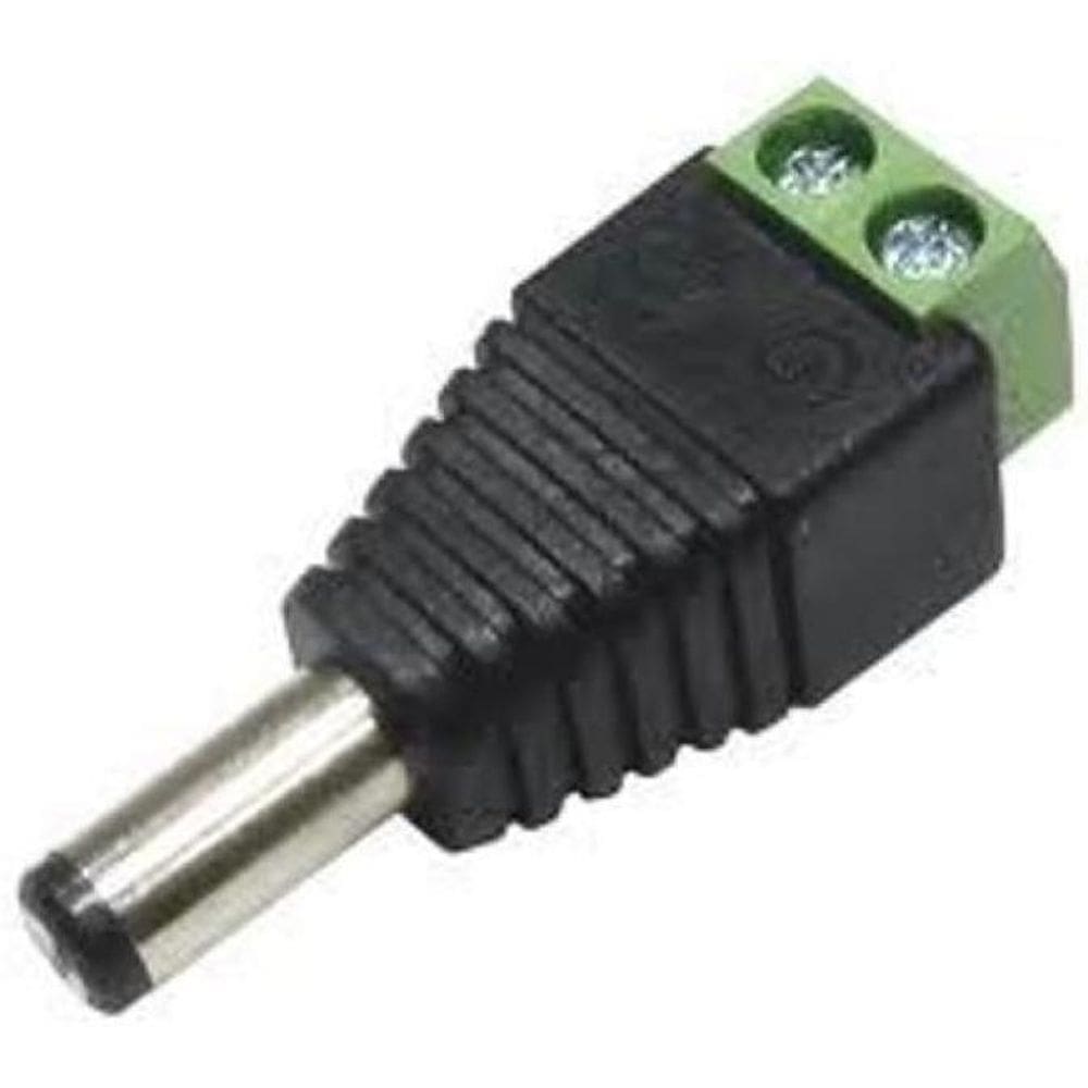 Plug Borne - P4 Macho Com Borne 2.1 /5.5Mm - Parafu Pct10Pçs