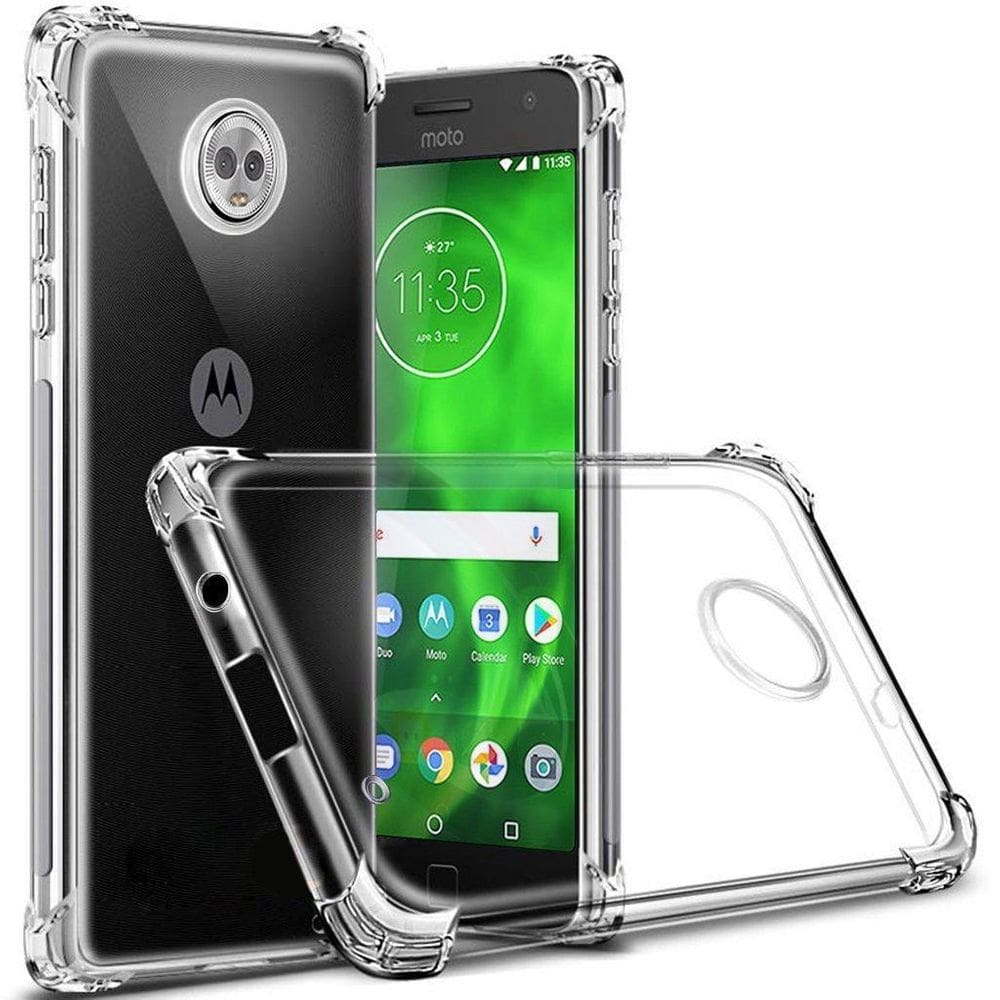Capa Silicone Anti Impacto Moto G6 E G6 Plus - Transparente