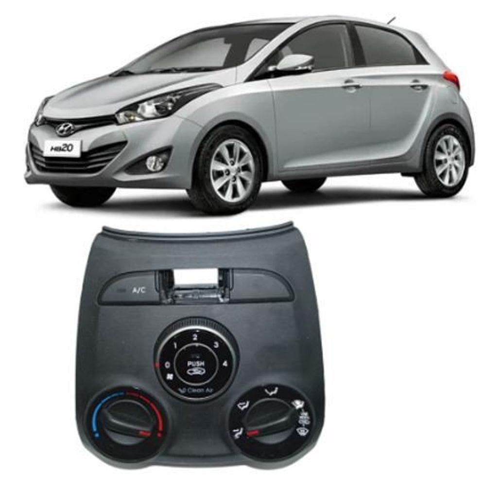 Conjunto De Controle Do Ar Condicionado Hyundai Hb20 Todos 9