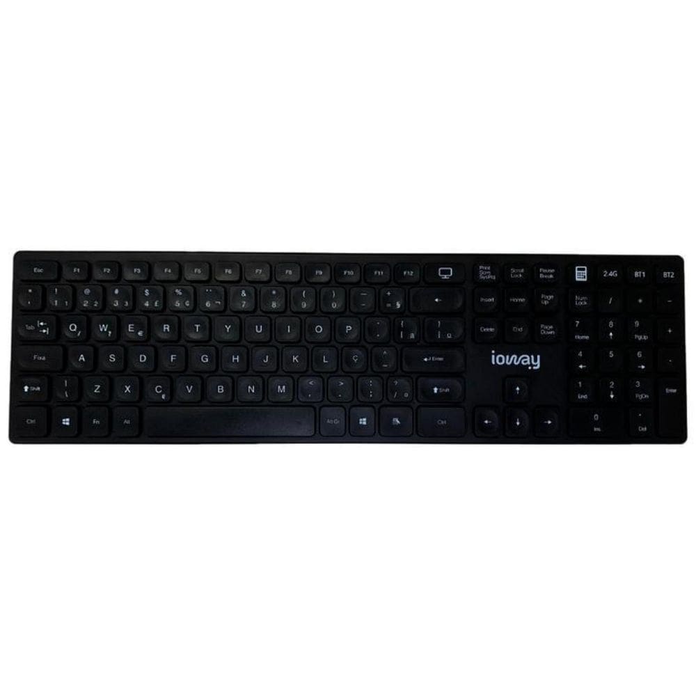 Kit Teclado E Mouse Usb Km702Sl Preto Slim Ioway