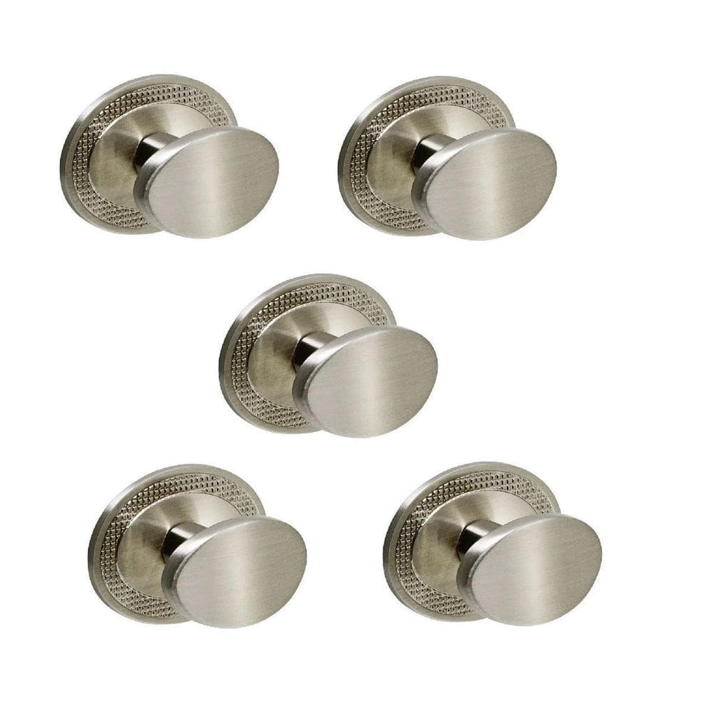 Kit 5 Puxador Beetle Com Base Granada Zen Escovado