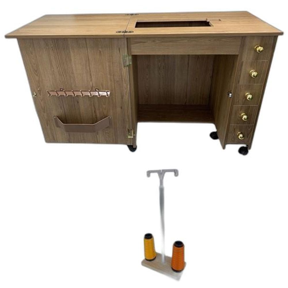 Móvel Gabinete Mesa Luxo Maquina De Costura Janome 1050Dc