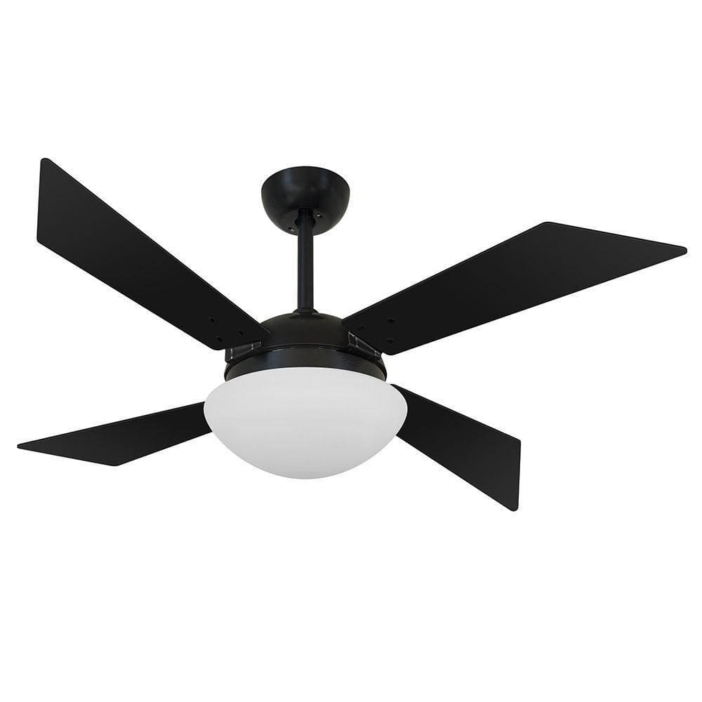 Ventilador De Teto Volare Nero Preto Tech 4Pás 110V