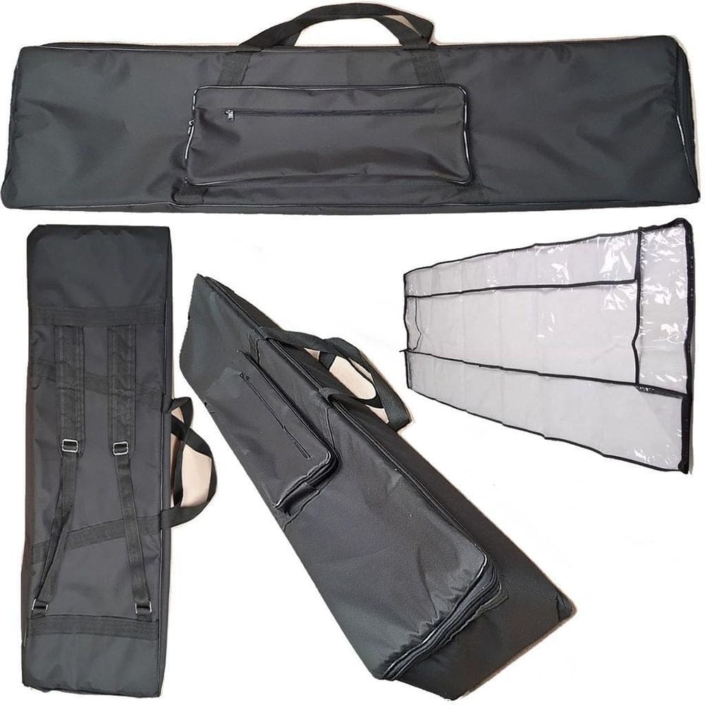 Capa Piano Kurzweil Sp88 Nylon Preto Master Luxo + Cobertura
