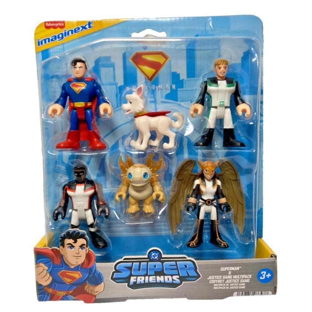 Imaginext Dc Super Friends Figuras Superman Justice Jdl09