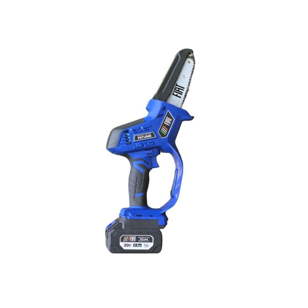 Mini Motoserra Elétrica a Bateria Portátil 3800 RPM 4 Polegadas 20V FIAT PETUNIE Cor Azul