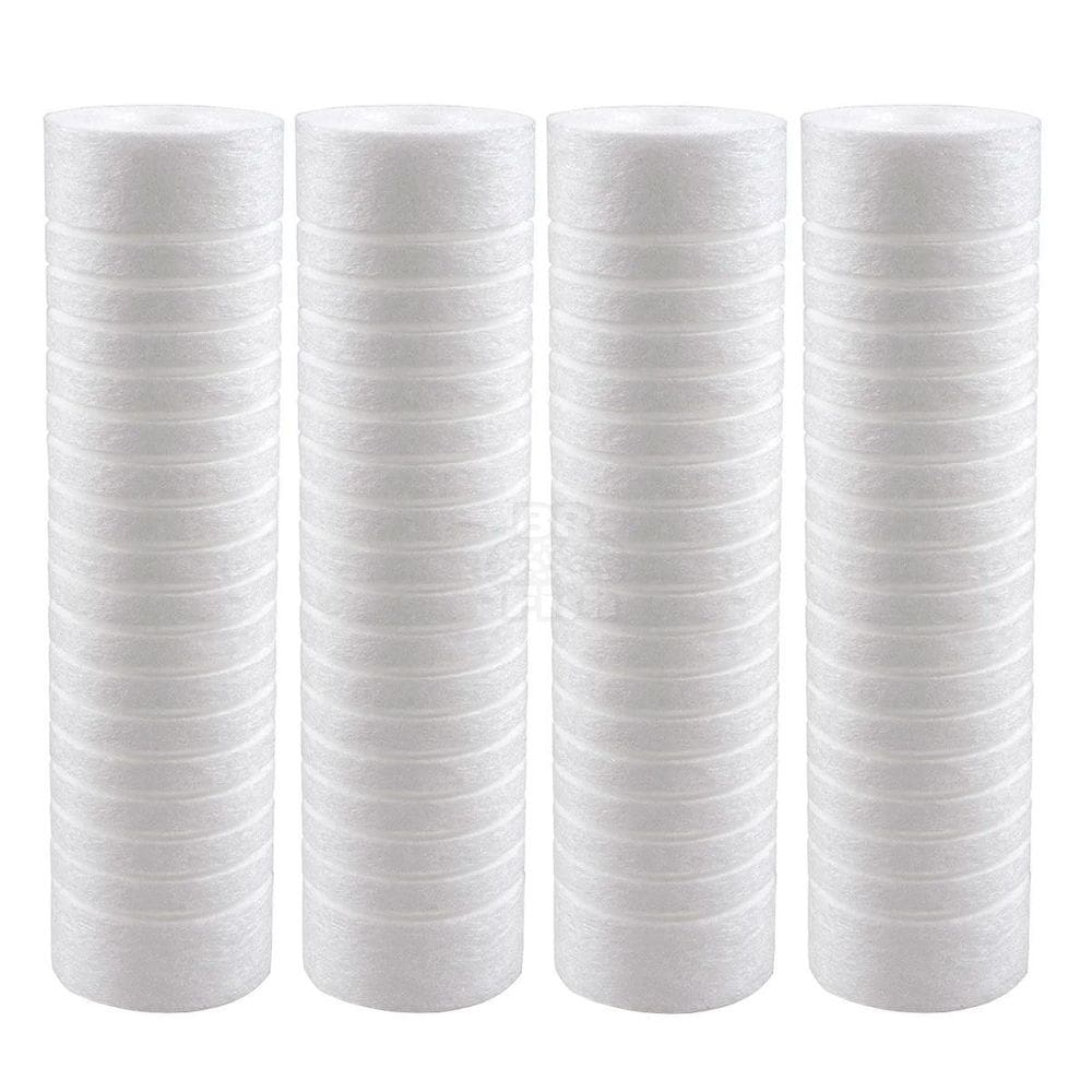 Kit 4 Cartucho Polipropileno Ranhurado 10 X 2 1/2 50 Micras