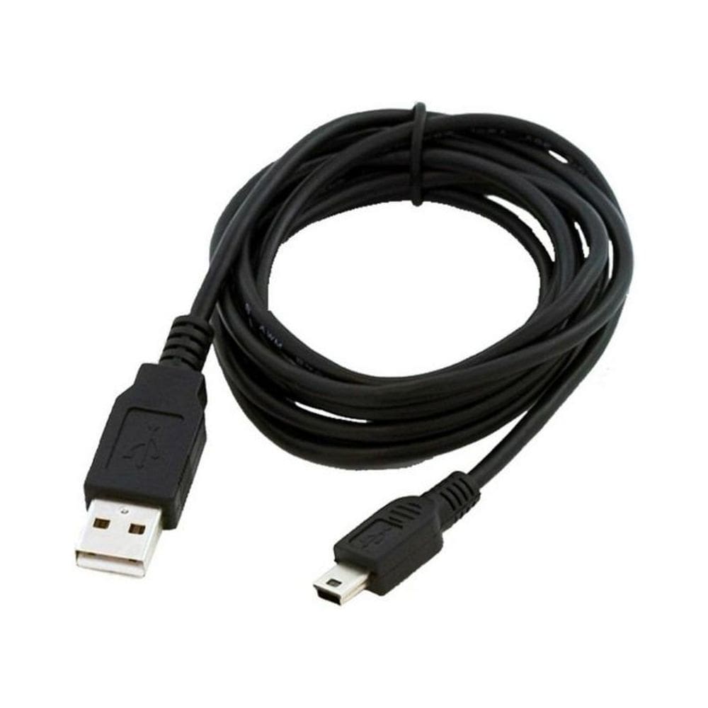 Cabo Usb Preto Compatível Com Controle Ps3 V3 Com 1,80M