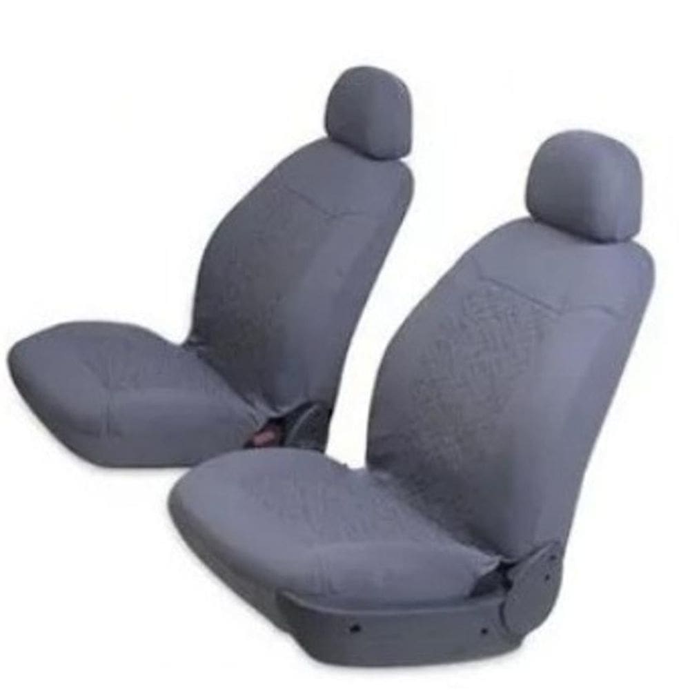 Jogo De Capa De Banco Picape Tecido Cinza - Carrhel