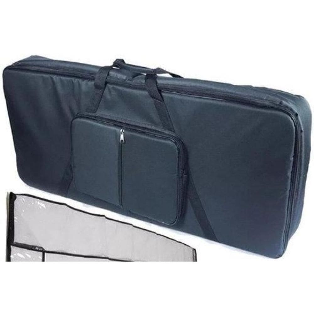 Kit Capa Teclado Acolchoada 6/8 Extra Luxo Com Cobertura