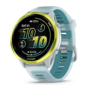 Gps Garmin Forerunner 570 Amarelo Pulseira Marfim Turquesa