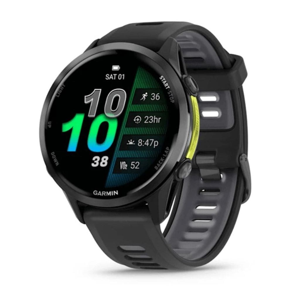 Gps Garmin Forerunner 970 Cinza Carbono Com Pulseira Preta