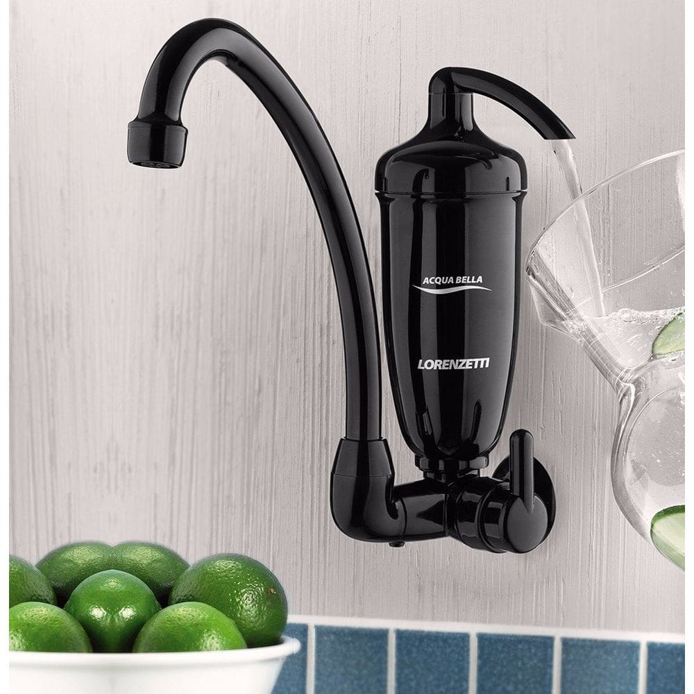Purificador Água Lorenzetti Acqua Bella Preto com Registro