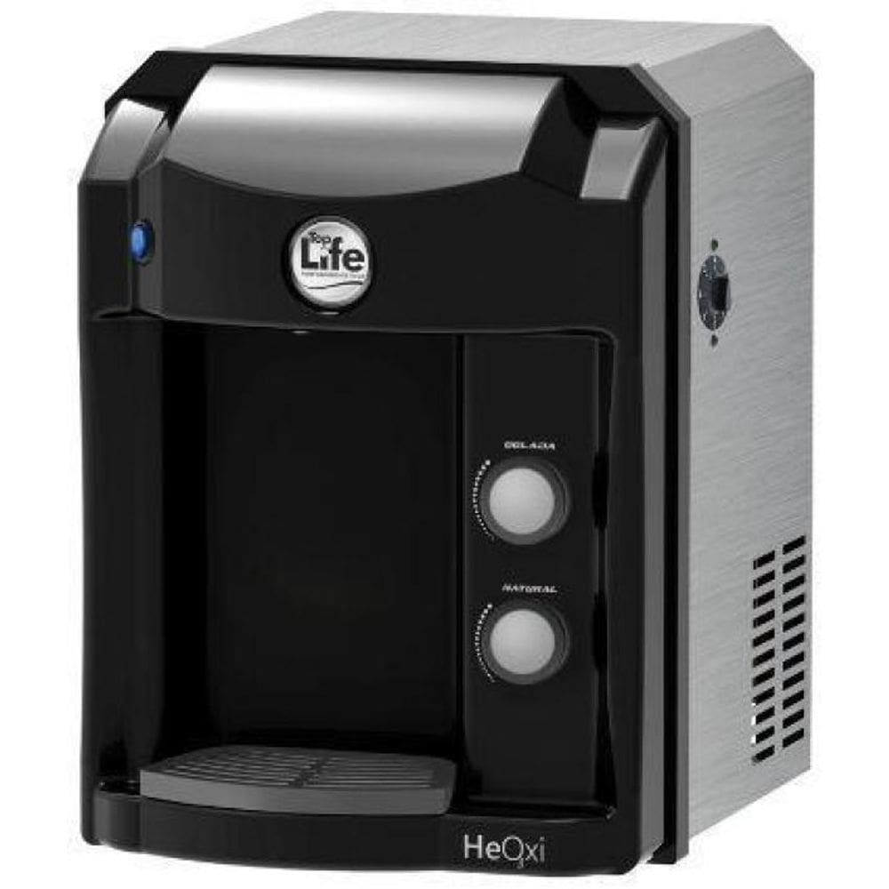Purificador De Água Alcalina Com Ozônio Top Life Preto 127V