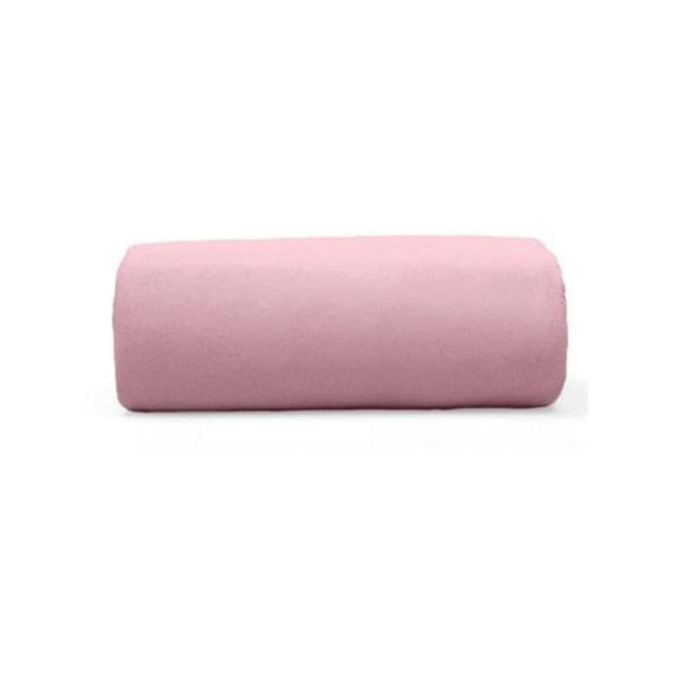 Lençol Buettner Solteiro Malha 100% Algodão Basic Liso Com Elástico Rose Blush