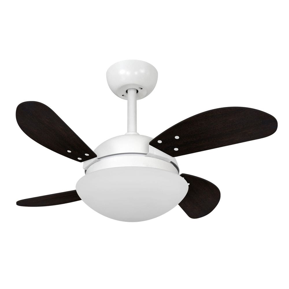 Ventilador de Teto Volare Branco Fosco Fly Mini Tabaco 220V