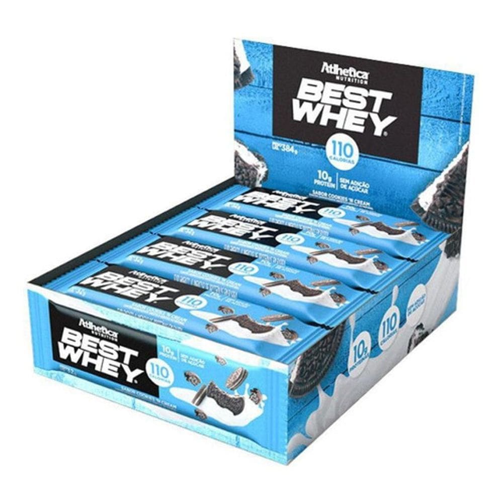 Best Whey Bar (Caixa c/ 12un de 32g) Atlhetica Nutrition