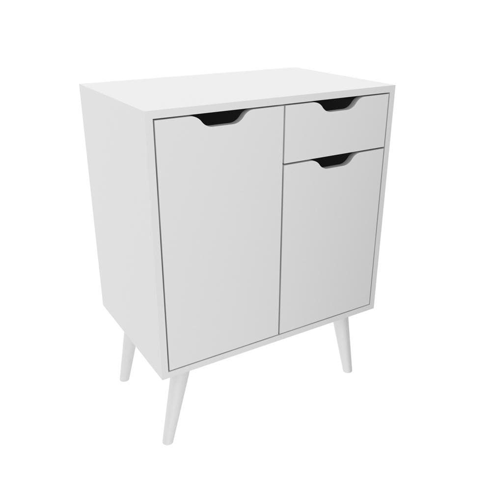 Gabinete para Banheiro com 2 Portas e 1 Gaveta BN3637 Branco - Tecno