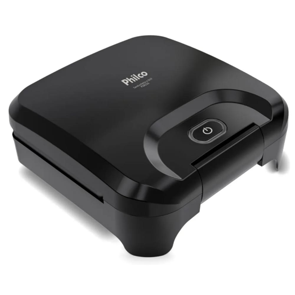 Sanduicheira Grill 750W Philco 2X1 Antiaderente Preta 220V