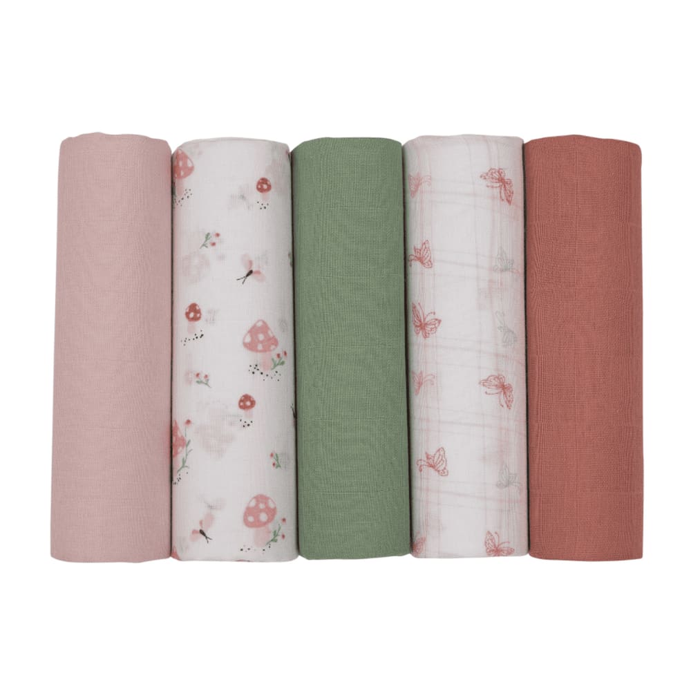 Fralda Soft Premium C/ Bainha 78 x 78 cm 05 Un Encanto Cogumelo - Papi