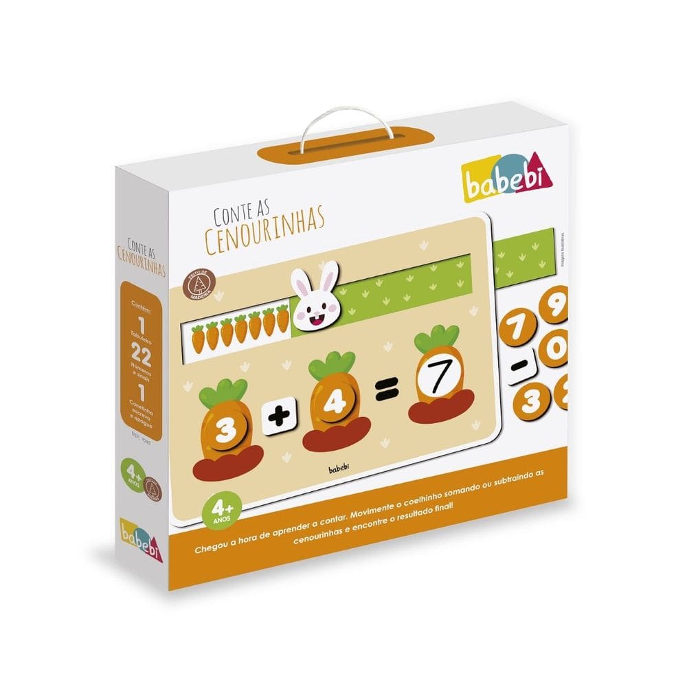 Jogo Coelho Conte Cenourinhas Infantil Brinquedo Educativo