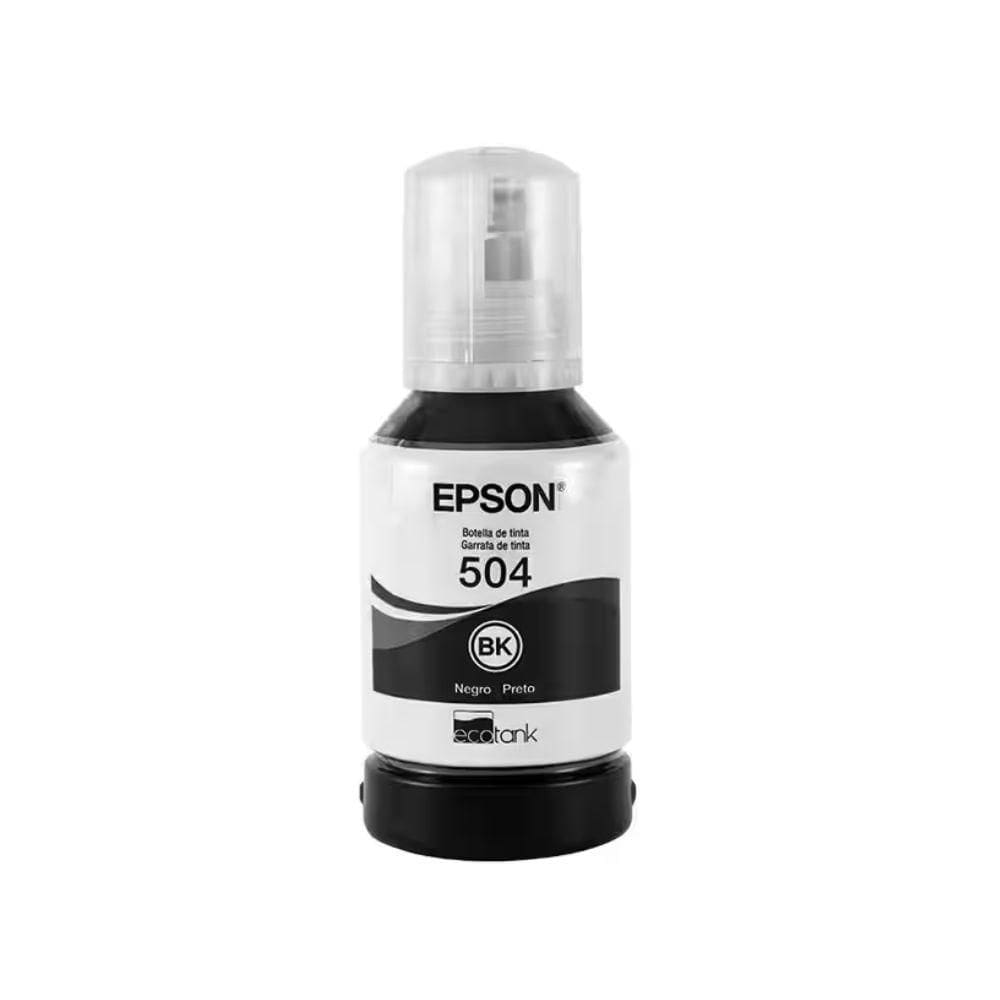 Refil De Tinta Epson T504  Preto