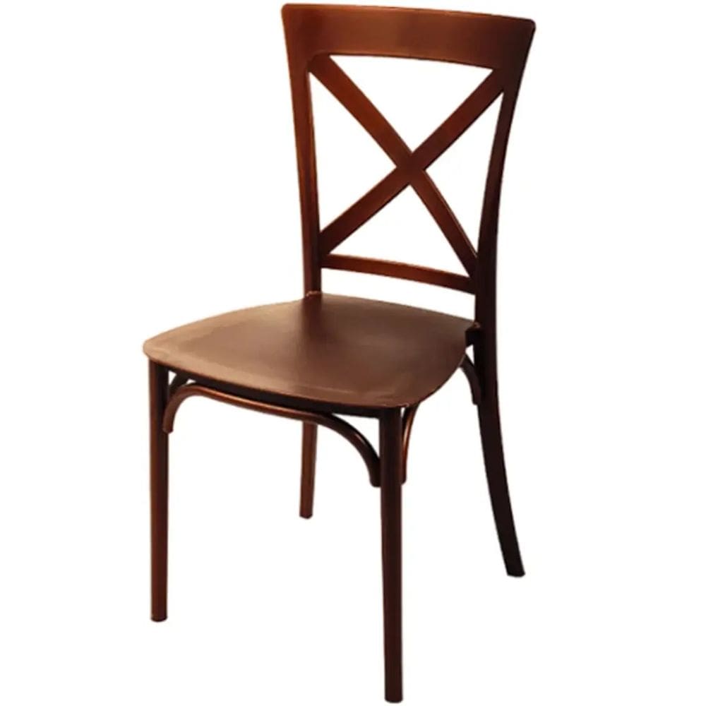 Cadeira Robust Cross Forte Plástico Cor Terracota