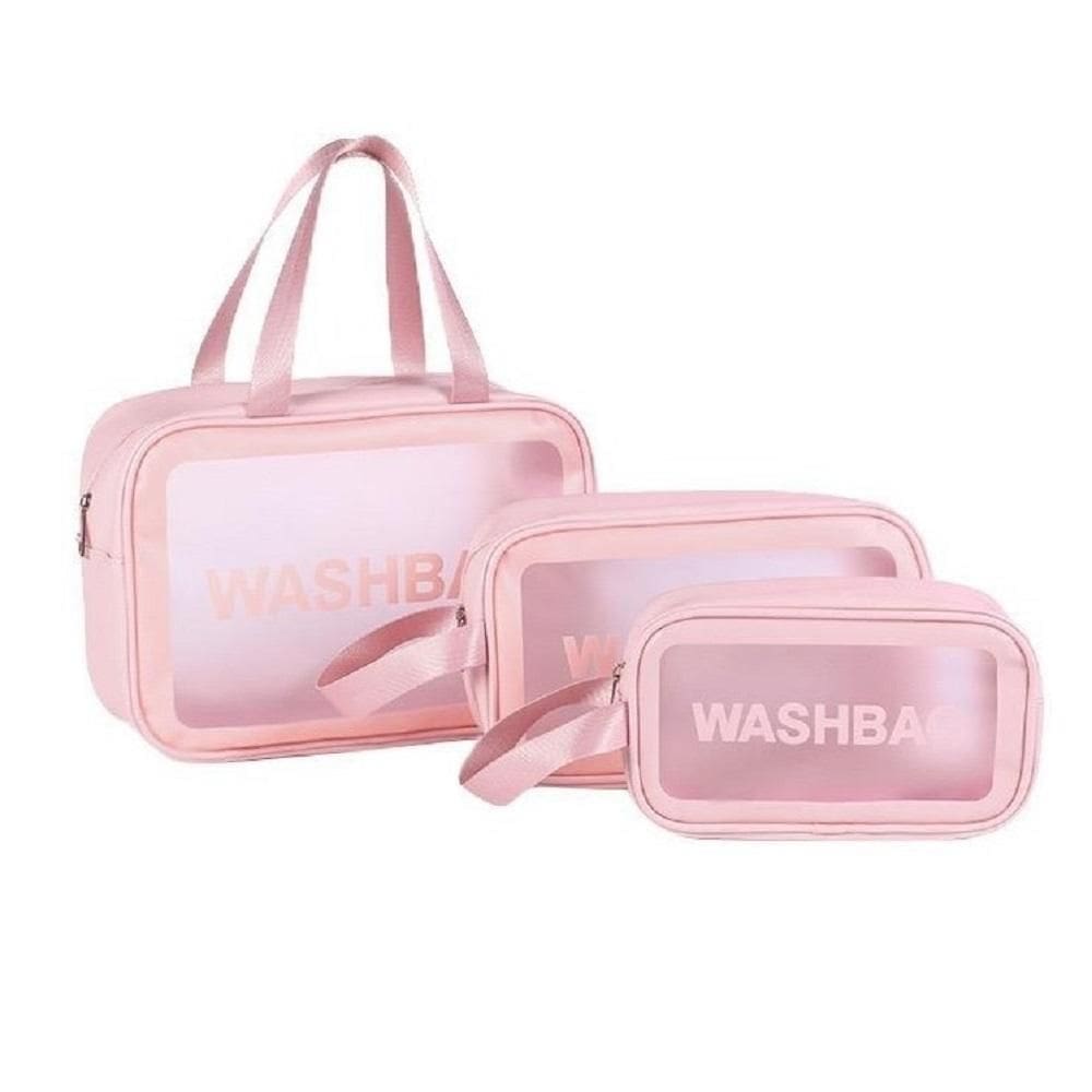 Kit 3X Necessaires Bolsa Viagem Mala Organizador De Objetos