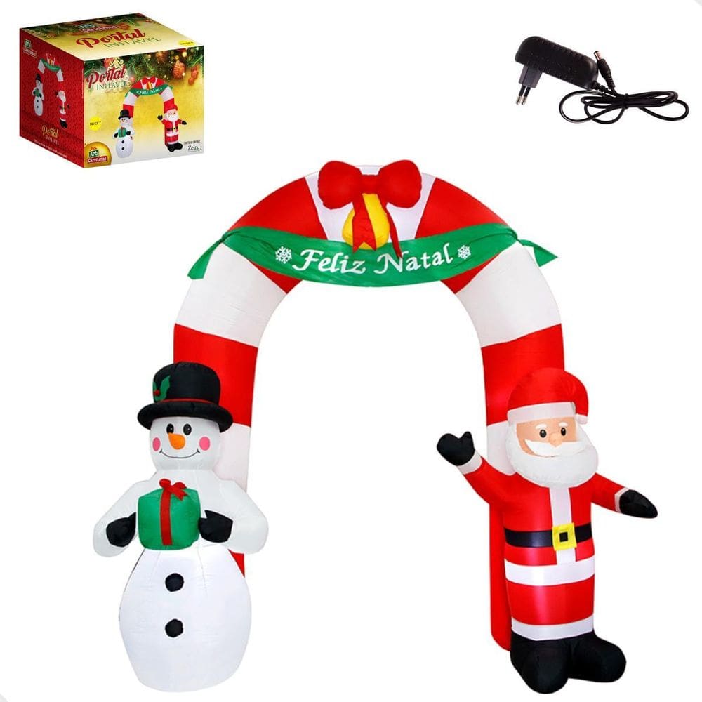Arco Inflável Natalino Portal 240x190 cm - Art Christmas