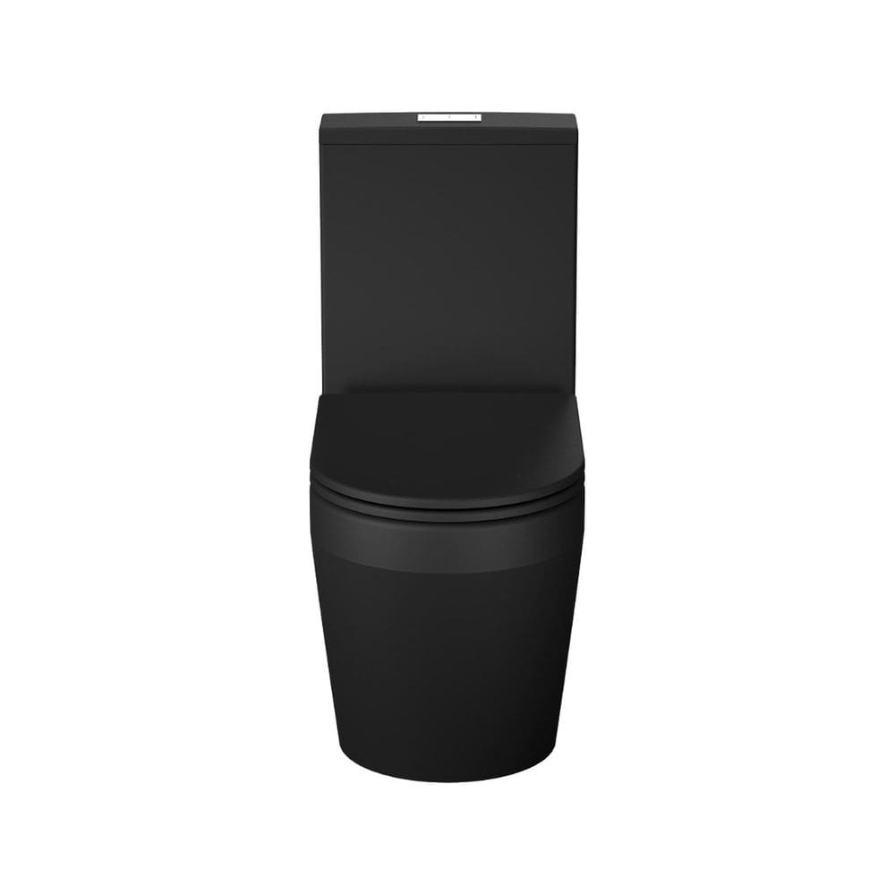 Vaso Sanitário com Caixa Acoplada e Assento Soft Close Vulcano Acqua Casa Preto Matte