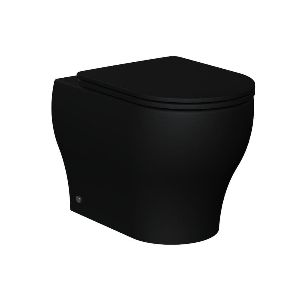 Vaso Sanitário Convencional e Assento Soft Close Barocco Acqua Casa Preto Matte