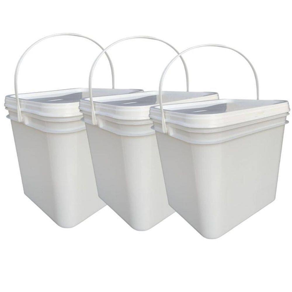 Balde Para Food-Truck 3.6 Lts Tampa Lacre - 3 Pçs