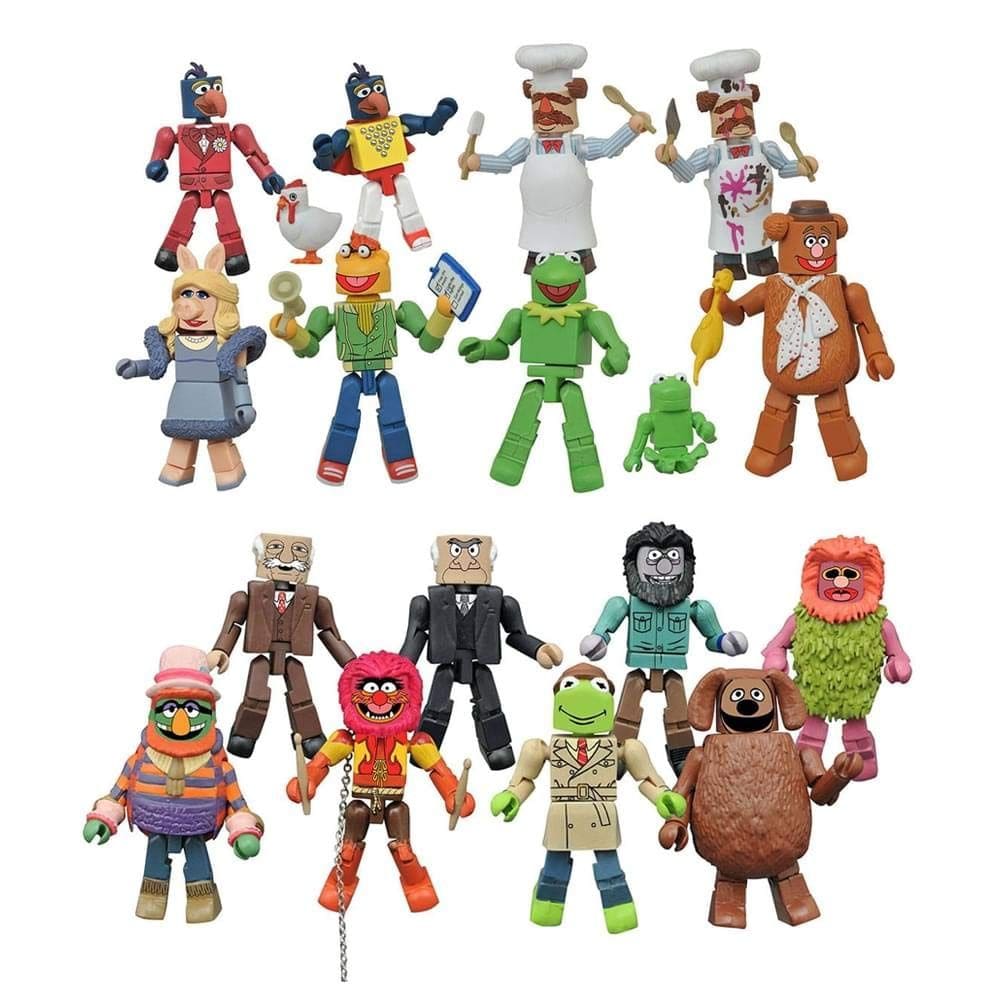 Minimiza o conjunto de 2 estojos das séries 1 e 2 dos Toynk Muppets