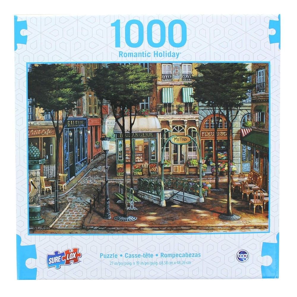 Puzzle Sure-Lox Sunlit Square Romantic Holiday 1000 peças