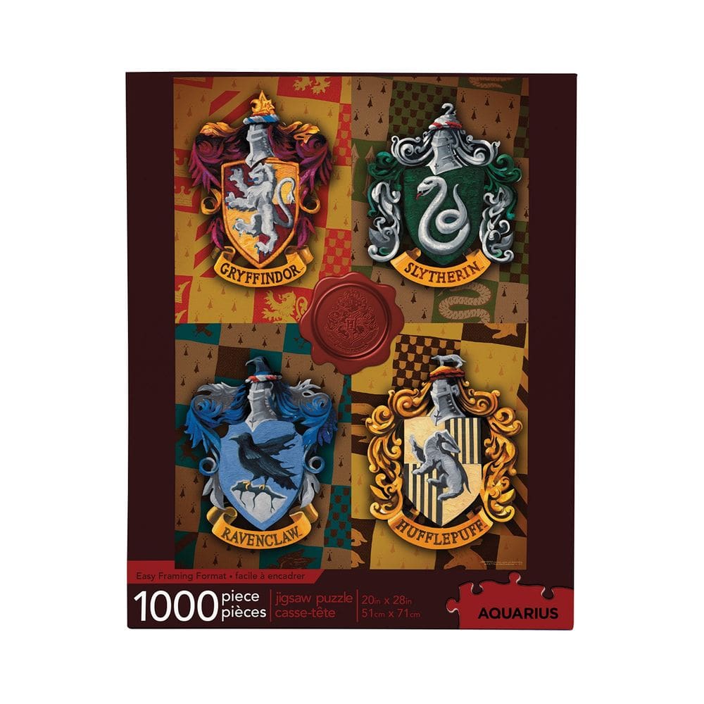 Quebra-cabeça AQUARIUS Harry Potter House Crests 1000 peças