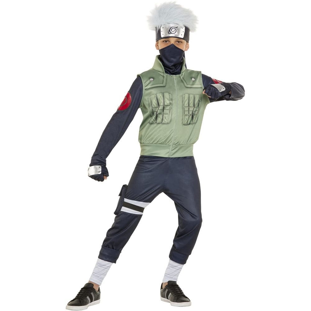 Traje InSpirit Designs Kids Naruto Kakashi para crianças tamanho L