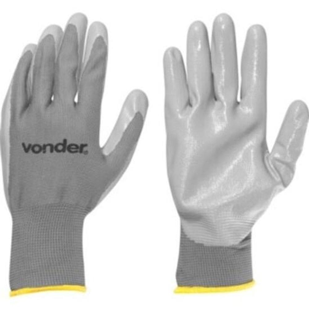 Luva Poliéster/Látex Nitrílico Tamanho 10 Ca35454 - Vonder
