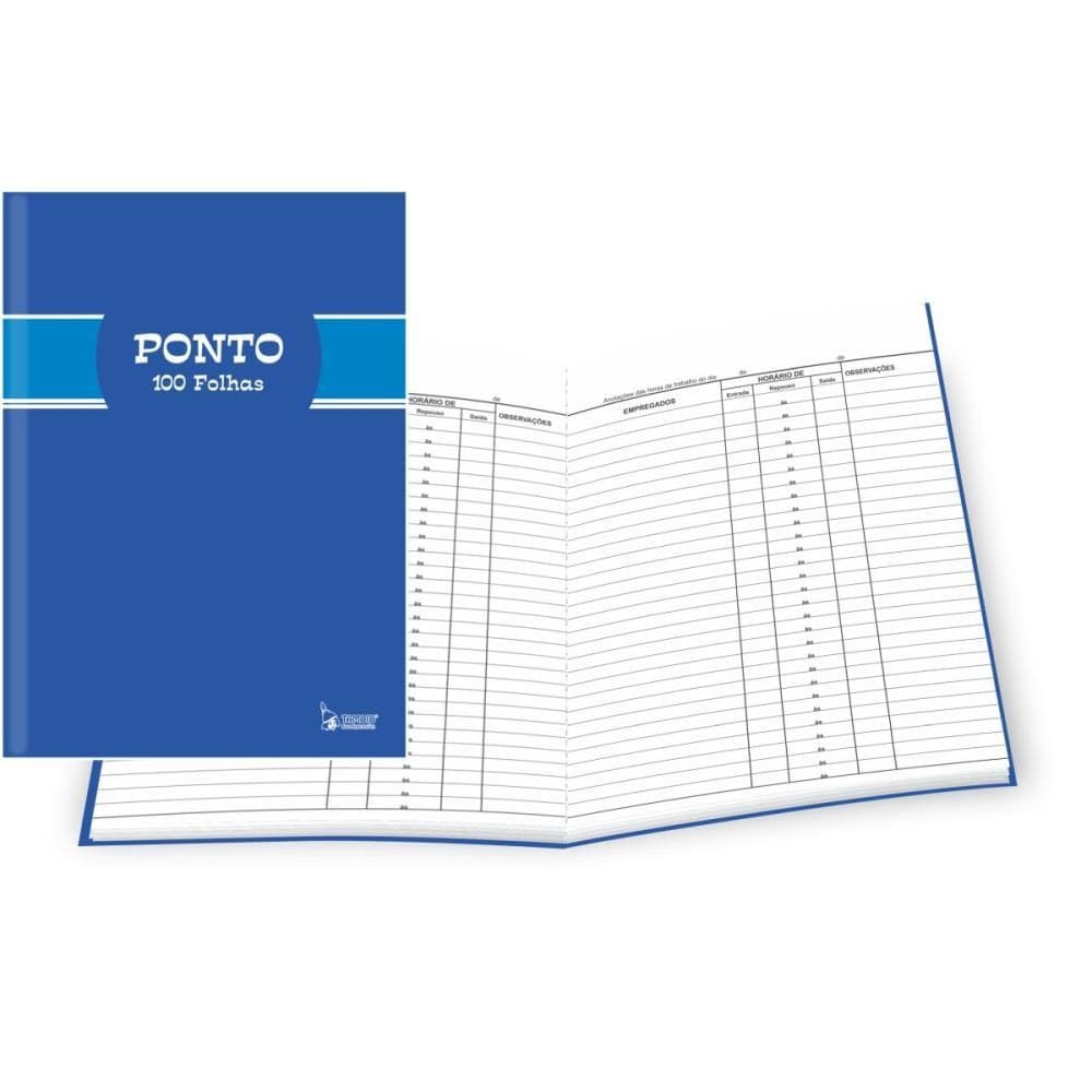 Caderno Livro Ponto 1/4 100 Folhas - Tamoio