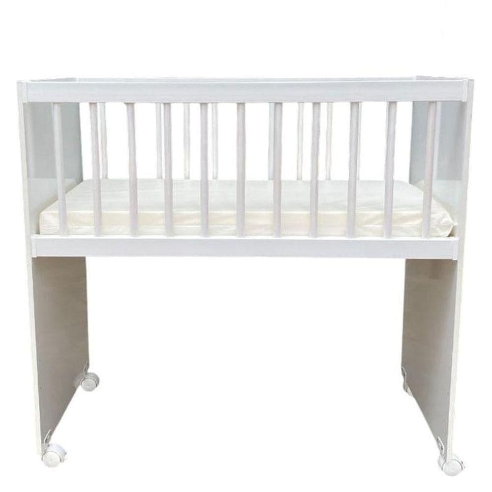 Mini Berço Moisés Alegria Branco Brilho Com Colchão ? Veronez