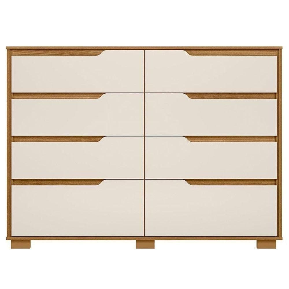 Cômoda Gaveteiro Georgia Freijó Off White - Moval