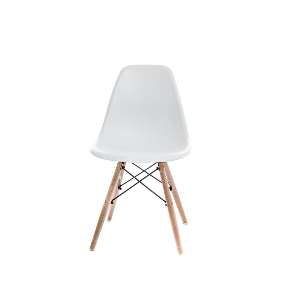 Cadeira De Design Charles Eames - Branco Branco
