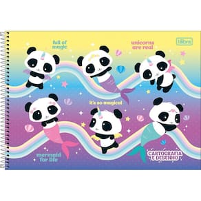 Caderno Desenho 80 Folhas Lovely Friend Tilibra 1250