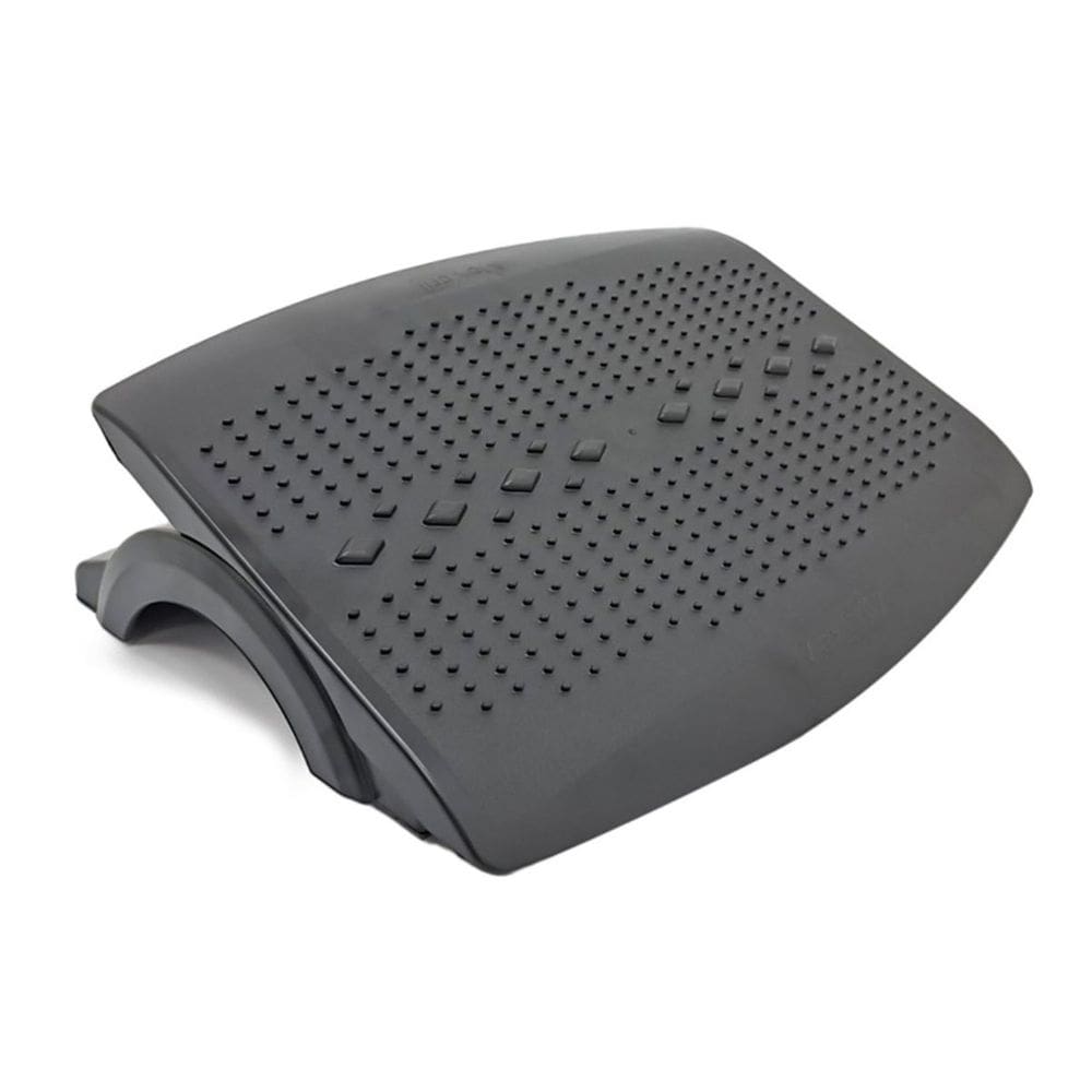 Apoio Ergonômico Para os Pés Ajustável 45,7cm x 36,5 cm Preto - Maxcril | Postura | Escritório | Suporte Ajustável