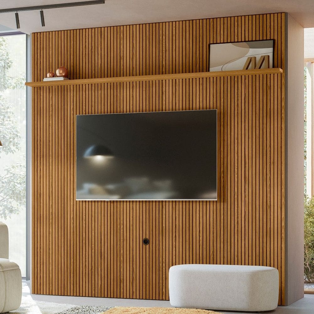 Painel Frisado para TV até 75 Polegadas New Guaporé Madetec