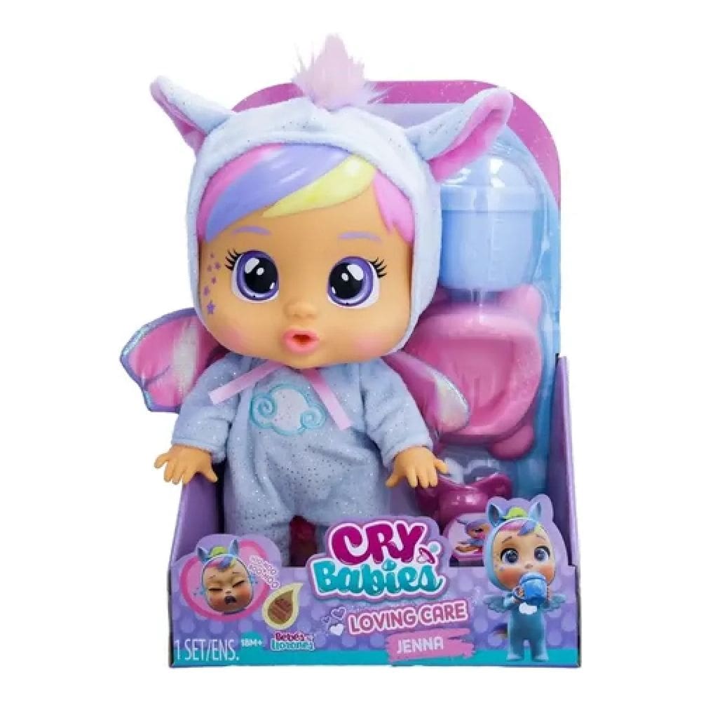 Boneca Cry Babies Jenna Loving Care C/ Acessórios Multikids