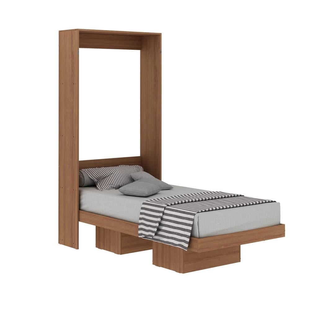 Cama Articulada de Solteiro com 2 Nichos CM8015 Amêndoa - Tecno